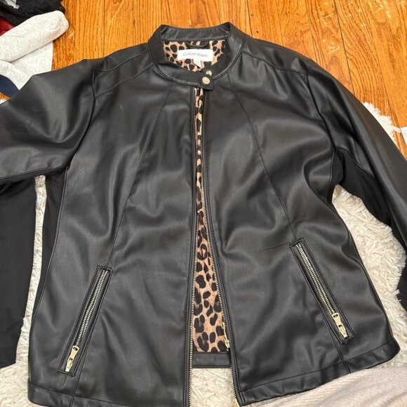 Women's Vintage Leather Motorcycle Jacket Black Jacket - Picture 1 of 1